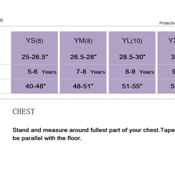 TUOY Youth Padded Compression Shirts Chest Rib Protector for Football / YOUTH LG - Picture 3 of 11